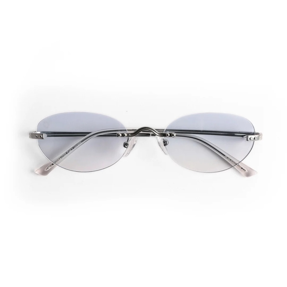 OS Silver Rimless Sunglasses